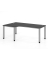 Schreibtisch VQS, manuell h&ouml;henverstellbar, 81cm (H), 200x120cm (BxT), graphit / silber