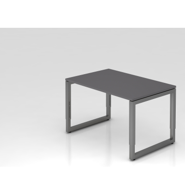 Schreibtisch VRS, manuell h&ouml;henverstellbar, 85cm (H), 120x80cm (BxT), graphit / graphit