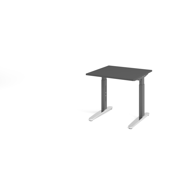 4032062322468 - Schreibtisch VXB manuell höhenverstellbar 85cm (H) 80x80cm (BxT) Graphit   graphit 4032062322468 Hammerbacher