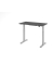 Sitz-Steh-Schreibtisch VXMST, elektrisch h&ouml;henverstellbar, 120cm (H), 120x67,2cm (BxT), graphit / silber