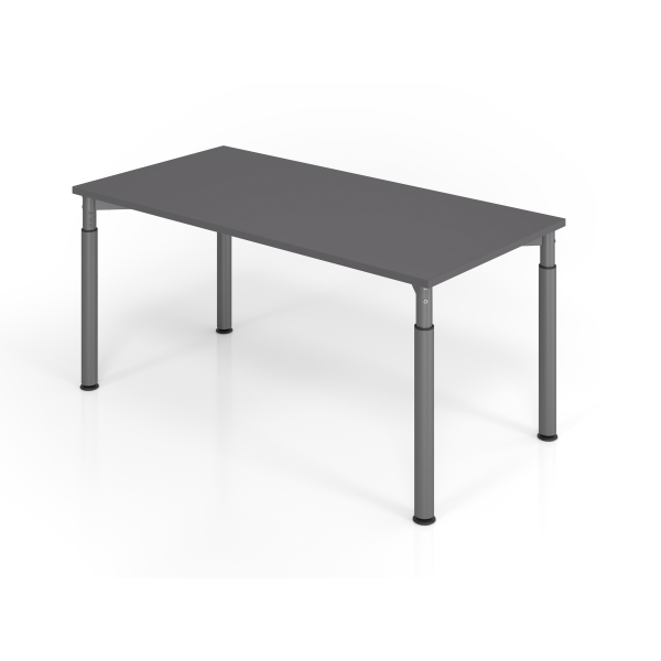 4032062322802 - Schreibtisch VYS manuell höhenverstellbar 82cm (H) 160x80cm (BxT) Graphit   graphit 4032062322802 Hammerbacher