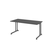 Schreibtisch VZS, manuell h&ouml;henverstellbar, 82cm (H), 160x80cm (BxT), graphit / graphit