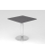 Besprechungstisch STF, 74,5cm (H), 80x80cm (BxT), quadratisch, graphit / chrom