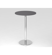 Stehtisch VSTH 111,6cm (H), 80x80cm (BxT), rund, graphit / chrom