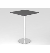 Stehtisch VSTH 111,6cm (H), 80x80cm (BxT), quadratisch, graphit / chrom