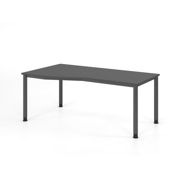 4032062323120 - Schreibtisch VHS manuell höhenverstellbar 81cm (H) 180x100cm (BxT) Graphit   graphit 4032062323120 Hammerbacher