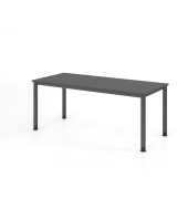 Schreibtisch VHS, manuell h&ouml;henverstellbar, 81cm (H), 180x80cm (BxT), graphit / graphit