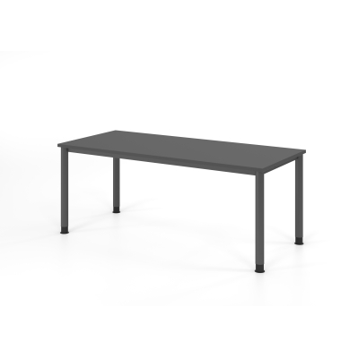 Schreibtisch VHS, manuell h&ouml;henverstellbar, 81cm (H), 180x80cm (BxT), graphit / graphit