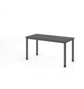 Schreibtisch VHS, manuell h&ouml;henverstellbar, 81cm (H), 140x67,2cm (BxT), graphit / graphit