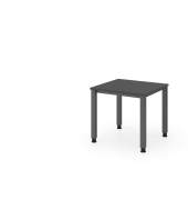 Schreibtisch VQS, manuell h&ouml;henverstellbar, 81cm (H), 80x80cm (BxT), graphit / graphit