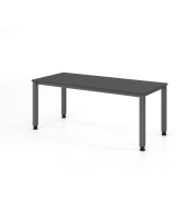 Schreibtisch VQS, manuell h&ouml;henverstellbar, 81cm (H), 180x80cm (BxT), graphit / graphit