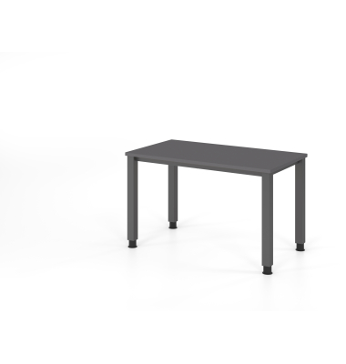 Schreibtisch VQS, manuell h&ouml;henverstellbar, 81cm (H), 120x67,2cm (BxT), graphit / graphit