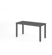 Schreibtisch VQS, manuell h&ouml;henverstellbar, 81cm (H), 140x67,2cm (BxT), graphit / graphit