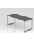 Schreibtisch VRS, manuell h&ouml;henverstellbar, 85cm (H), 180x80cm (BxT), graphit / silber