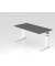Schreibtisch VUS, manuell h&ouml;henverstellbar, 86cm (H), 160x80cm (BxT), graphit / wei&szlig;