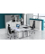 Schreibtisch VUS, manuell h&ouml;henverstellbar, 86cm (H), 180x80cm (BxT), graphit / wei&szlig;
