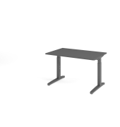 Schreibtisch VXB, manuell h&ouml;henverstellbar, 85cm (H), 120x80cm (BxT), graphit / graphit