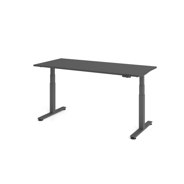 4032062323663 - Sitz-Steh-Schreibtisch VXDSM elektrisch höhenverstellbar 127cm (H) 180x80cm (BxT) Graphit   graphit 4032062323663 Hammerbach