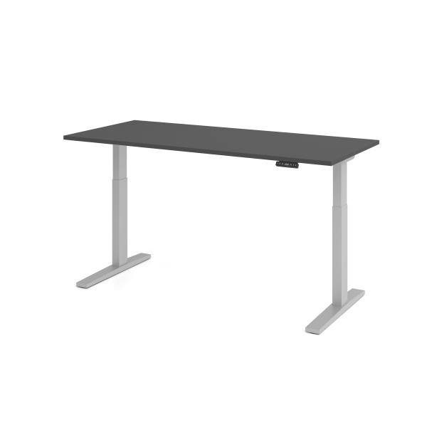 4032062323717 - Sitz-Steh-Schreibtisch VXMKA elektrisch höhenverstellbar 120cm (H) 180x80cm (BxT) Graphit   silber 4032062323717 Hammerbache