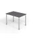 Schreibtisch VYS, manuell h&ouml;henverstellbar, 82cm (H), 120x80cm (BxT), graphit / silber