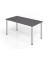 Schreibtisch VYS, manuell h&ouml;henverstellbar, 82cm (H), 160x80cm (BxT), graphit / silber