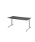 Schreibtisch VZS, manuell h&ouml;henverstellbar, 82cm (H), 160x80cm (BxT), graphit / silber
