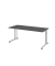 Schreibtisch VZS, manuell h&ouml;henverstellbar, 82cm (H), 180x80cm (BxT), graphit / silber