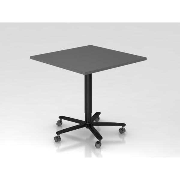 4032062323816 - Sitz-Steh-Schreibtisch VST mechanisch höhenverstellbar 80x80cm (BxT) Graphit   schwarz 4032062323816 Hammerbacher