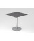 Besprechungstisch STF, 74,5cm (H), 80x80cm (BxT), quadratisch, graphit / silber