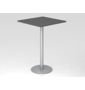 Stehtisch VSTH 111,6cm (H), 80x80cm (BxT), quadratisch, graphit / silber
