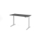 Sitz-Steh-Schreibtisch VXBHM, elektrisch h&ouml;henverstellbar, 129cm (H), 160x80cm (BxT), graphit / silber