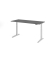 Sitz-Steh-Schreibtisch VXBHM, elektrisch h&ouml;henverstellbar, 129cm (H), 180x80cm (BxT), graphit / silber