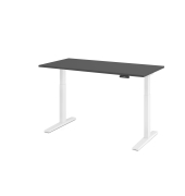 Sitz-Steh-Schreibtisch VXMKA, elektrisch h&ouml;henverstellbar, 120cm (H), 160x80cm (BxT), graphit / wei&szlig;