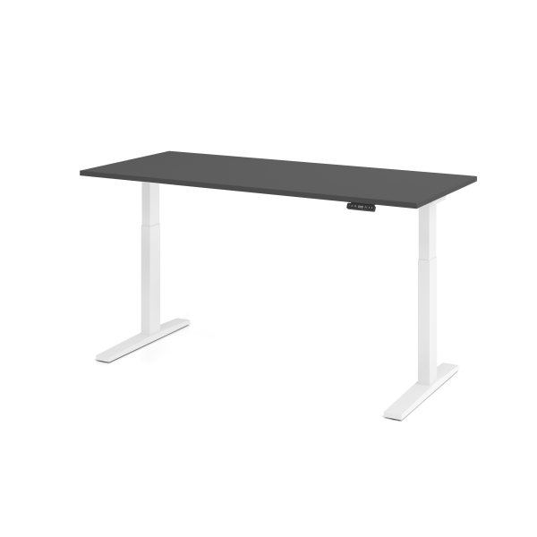 4032062324134 - Sitz-Steh-Schreibtisch VXMKA elektrisch höhenverstellbar 120cm (H) 180x80cm (BxT) Graphit   weiß 4032062324134 Hammerbacher