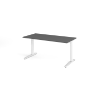 Schreibtisch VXB, manuell h&ouml;henverstellbar, 85cm (H), 160x80cm (BxT), graphit / wei&szlig;