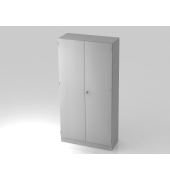 Fl&uuml;gelt&uuml;renschrank V6 V6910/5/5/SG, 5 OH, grau, 100x200,4x42cm (BxHxT)