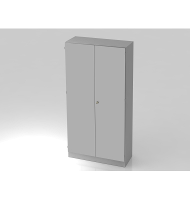 Fl&uuml;gelt&uuml;renschrank V6 V6910/5/S/SG, 5 OH, grau/silber, 100x200,4x42cm (BxHxT)