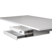 Unterbauschublade schmal, Metall , wei&szlig;