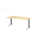 Schreibtisch VXB, manuell h&ouml;henverstellbar, 85cm (H), 180x100cm (BxT), ahorn / graphit