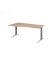 Schreibtisch VXB, manuell h&ouml;henverstellbar, 85cm (H), 180x100cm (BxT), eiche / graphit