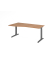 Schreibtisch VXB, manuell h&ouml;henverstellbar, 85cm (H), 180x100cm (BxT), nussbaum / graphit