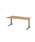 Schreibtisch VXB, manuell h&ouml;henverstellbar, 85cm (H), 180x100cm (BxT), asteiche / graphit