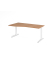 Schreibtisch VXB, manuell h&ouml;henverstellbar, 85cm (H), 180x100cm (BxT), nussbaum / wei&szlig;