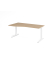 Schreibtisch VXB, manuell h&ouml;henverstellbar, 85cm (H), 180x100cm (BxT), eiche / wei&szlig;