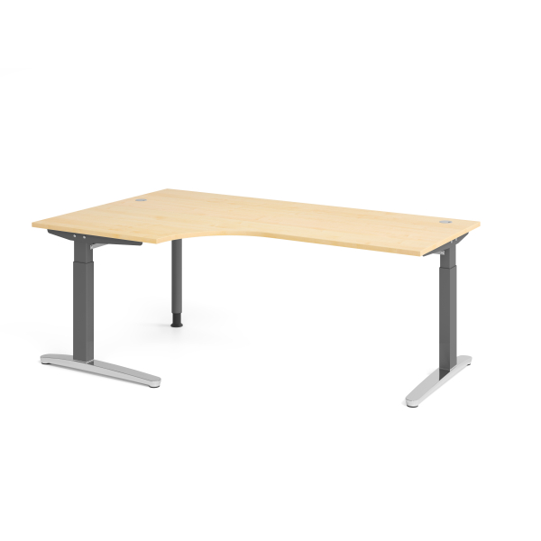 4032062326152 - Schreibtisch VXB manuell höhenverstellbar 85cm (H) ahorn   graphit 4032062326152 Hammerbacher