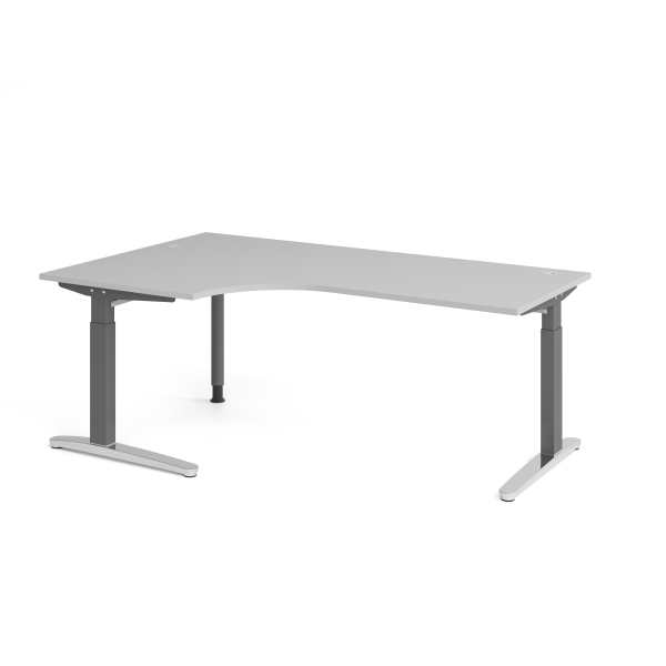 4032062326169 - Schreibtisch VXB manuell höhenverstellbar 85cm (H) 200x120cm (BxT) Grau   graphit 4032062326169 Hammerbacher