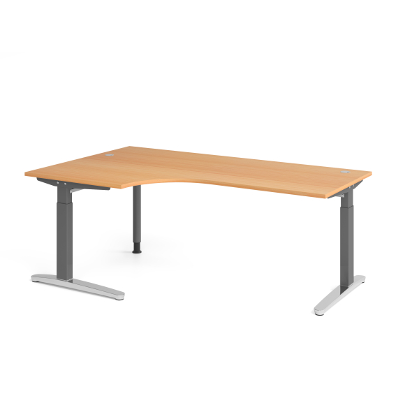 4032062326183 - Schreibtisch VXB manuell höhenverstellbar 85cm (H) buche   graphit 4032062326183 Hammerbacher