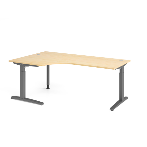 4032062326237 - Schreibtisch VXB manuell höhenverstellbar 85cm (H) ahorn   graphit 4032062326237 Hammerbacher