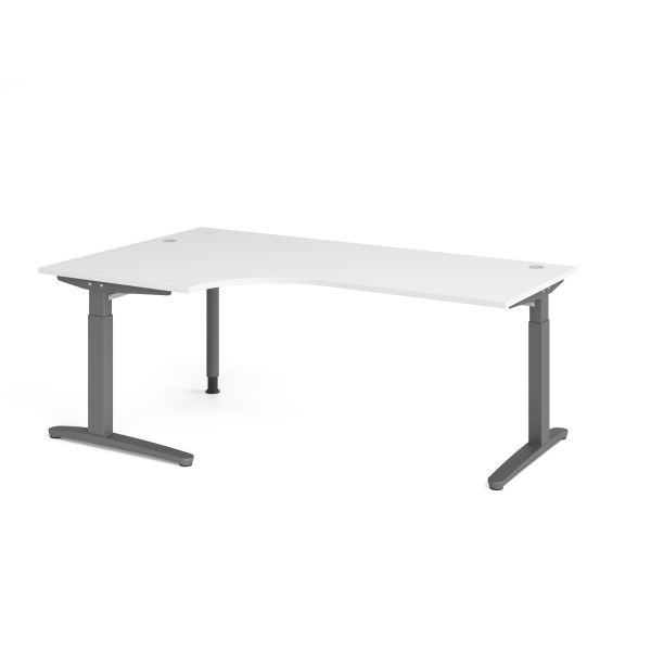 4032062326305 - Schreibtisch VXB manuell höhenverstellbar 85cm (H) 200x120cm (BxT) Weiß   graphit 4032062326305 Hammerbacher