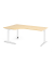 Schreibtisch VXB, manuell h&ouml;henverstellbar, 85cm (H), 200x120cm (BxT), ahorn / wei&szlig;